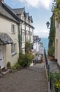 Cobbled Street Clovelly Royalty Free Stock Photo