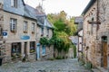 Cobbled streets and typical architecture of the city of Dinan. France