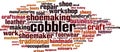 Cobbler word cloud Royalty Free Stock Photo
