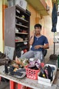 Cobbler work station found on the streets of singapore