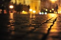 Cobblestone bokeh Royalty Free Stock Photo
