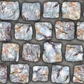 S120 Seamless texture - cobblestone pavers Royalty Free Stock Photo