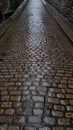 Cobblestone Road From the 1700s Plymouth Barbican Devon uk Royalty Free Stock Photo