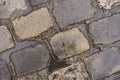 Cobblestone Road with Water Puddles