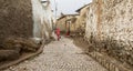 Cobblestone roads in the ancient city of Harar, Ethiopia, a Unesco World Heritage Site