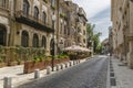 Cobblestone street in Bucharest