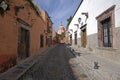 Cobblestone Street in Mexico Royalty Free Stock Photo