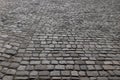 Cobblestone street, Nuremberg stone pavement Royalty Free Stock Photo