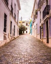 Cobblestone Street Old San Juan Puerto Rico Royalty Free Stock Photo