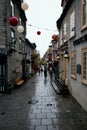 Cobblestone Street With Shops in Quartier Petit Champlain, Quebec City