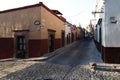 Cobblestone street in San Miguel de Allende, Guanajuato, Mexico Royalty Free Stock Photo