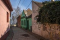 Side streets and houses in Zemun Royalty Free Stock Photo