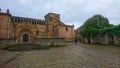 Cobblestone streets and medieval historical buildings of Santillana del mar, Spain