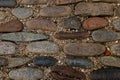 Cobblestone texture background of different color and size Royalty Free Stock Photo