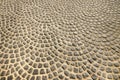 Cobblestoned pavement on floor Royalty Free Stock Photo