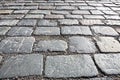 Cobblestones old pavement Royalty Free Stock Photo