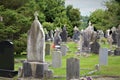 Cobh, County Cork / Ireland - August 14 2018: The Old Church Graveyard in Cobh is a landmark having a mass Lusitania grave