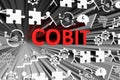 COBIT concept blurred background