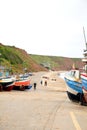 Coble Landing, Filey, Yorkshire. Royalty Free Stock Photo