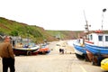 Coble landing, Filey, Yorkshire, UK. Royalty Free Stock Photo