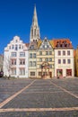 Cobllestones at the market square of Merseburg