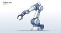 Cobots are designed for safe and efficient human collaboration Royalty Free Stock Photo