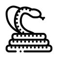 Cobra anaconda malaysia icon vector outline illustration