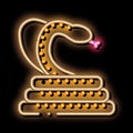 cobra anaconda malaysia neon glow icon illustration