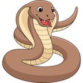 Cobra Animal Cartoon Colored Clipart Illustration