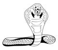 cobra animal monochrome style
