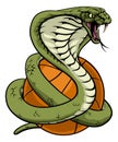 Cobra Snake Basketball Animal Sports Team Mascot