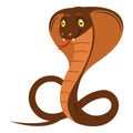 Cobra snake cartoon vector Royalty Free Stock Photo