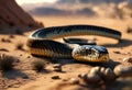 Cobra snake in natural habitat desert Royalty Free Stock Photo