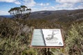 Cobungra ditch walking track sign, Mount Hotham, Victorian Alps, Australia