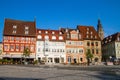 Germany, Coburg, The market square and the church of St. Moriz