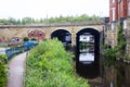 Cobweb Bridge over the River Don in Sheffield England Royalty Free Stock Photo