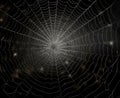 Cobweb spider banner. Generate Ai