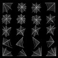 Cobweb spider element vector illustration