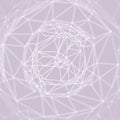 Cobweb or spider web. Network abstract background. Connection Structure. 3D technology style. Wireframe vector illustration