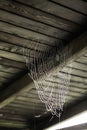 Cobweb on the terrace ceiling Royalty Free Stock Photo