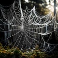 Cobwebs in white - ai generated image