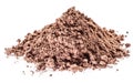 CocÃÂ¾a powder or carob powder on white background