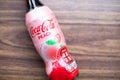 Coca-cola bottle with peach flavor Japanese special limited edition product