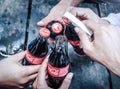 Coca Cola bottle Thailand Royalty Free Stock Photo