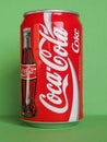 Coca Cola can in Milan Royalty Free Stock Photo