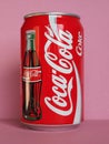 Coca Cola can in Milan Royalty Free Stock Photo