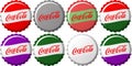 Coca Cola Caps Royalty Free Stock Photo