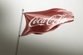 Coca Cola photorealistic flag editorial