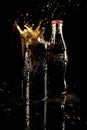 Coca Cola Ice Cube Splash Royalty Free Stock Photo