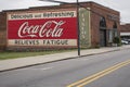 MOORESVILLE, NC-May 19, 2018: Coca Cola Mural Livery Building